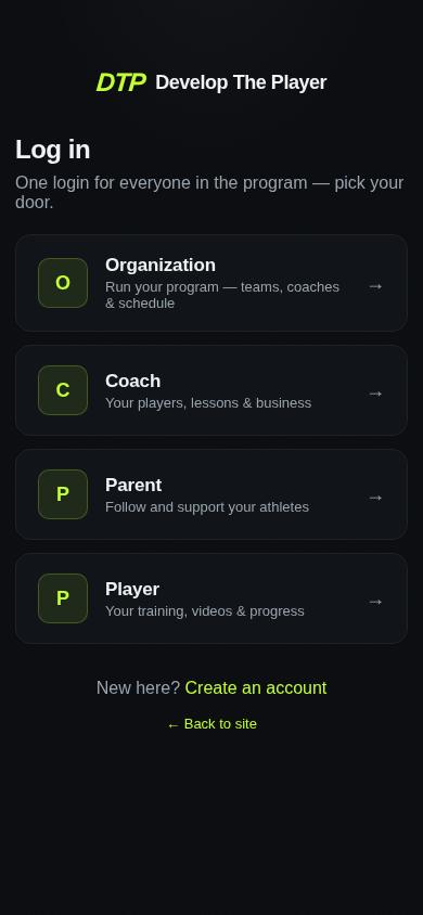 Step 2: Tap “Log in” and choose Parent
