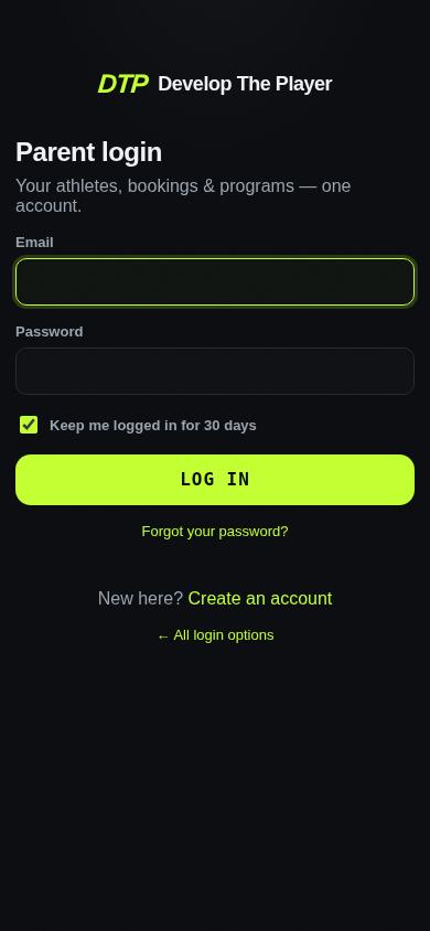 Step 3: Tap “Create an account”
